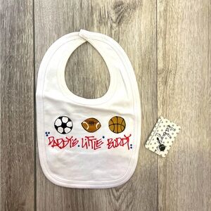 Daddy's Little Buddy Sports NWT bib